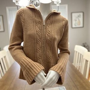 J. Crew Womens 100% Wool Cable Knit Sweater Size S